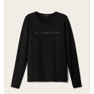 NWT Lucid Motors Men's LS Performance Tee Black Large NEW